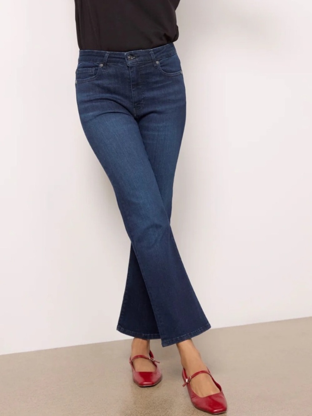 FRAME || Le One Crop Mini Boot Jeans in Prima Wash Multi-Size 2 (30-34) - Picture 1 of 13